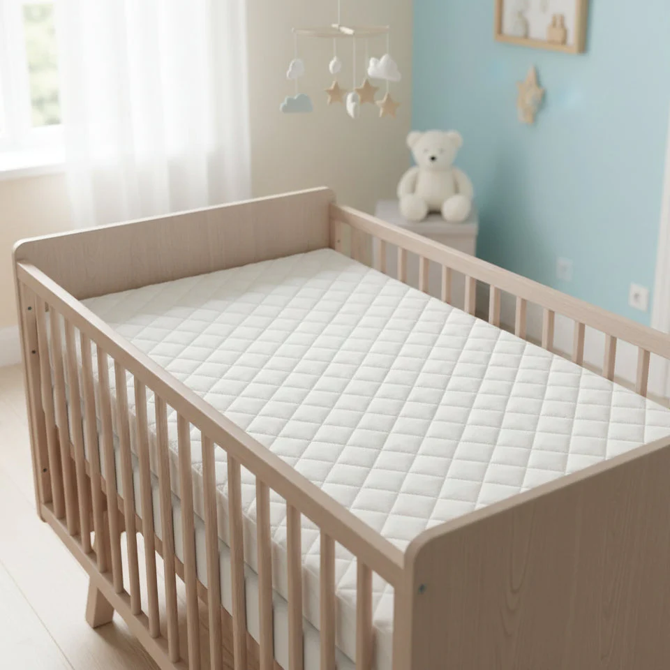 ForRest 2in1 Reversible Bamboo & Waterproof Cot / Cotbed Mattress - Image 3