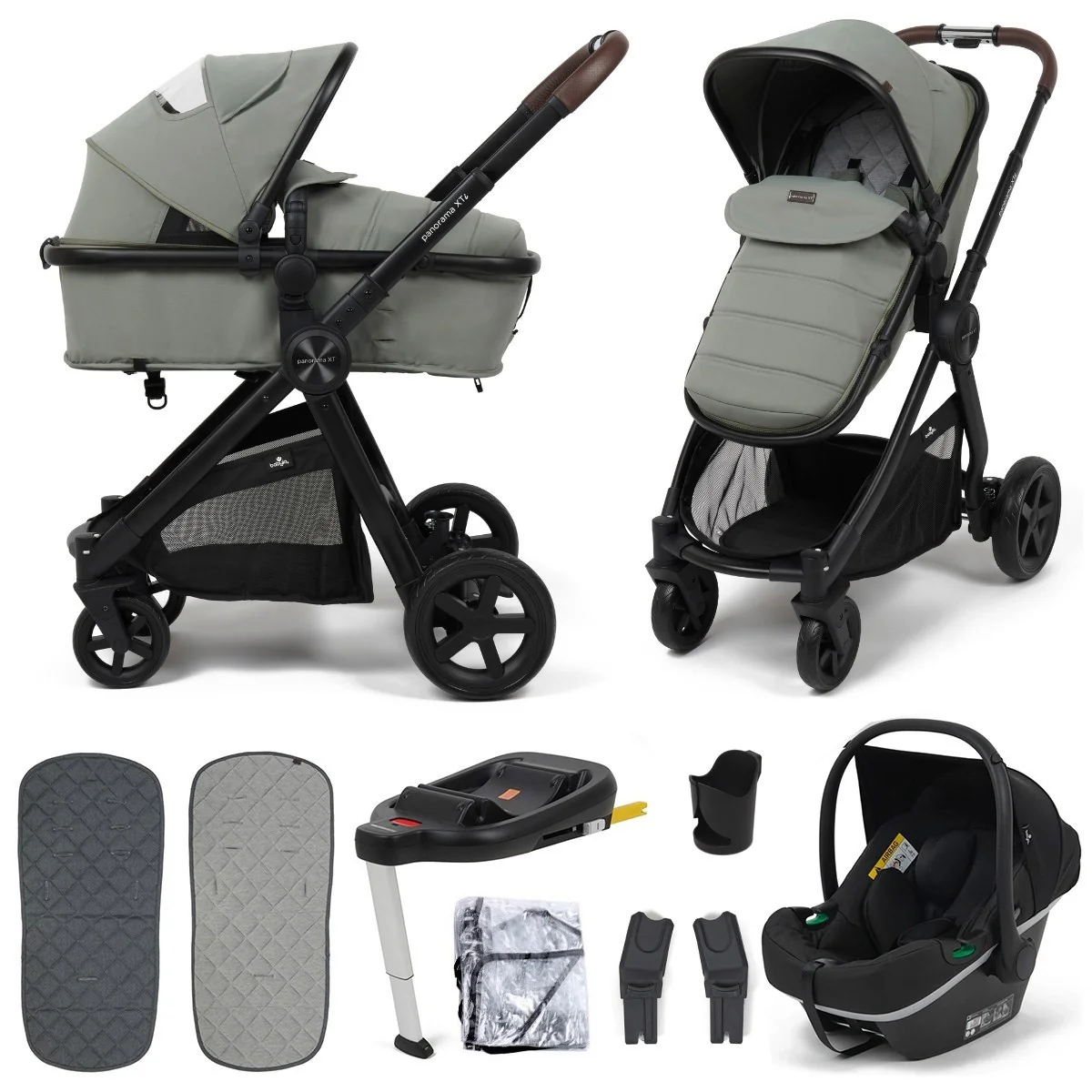 Babylo Panorama XTi Travel System including iSize Car Seat + Isofix Base - Image 17