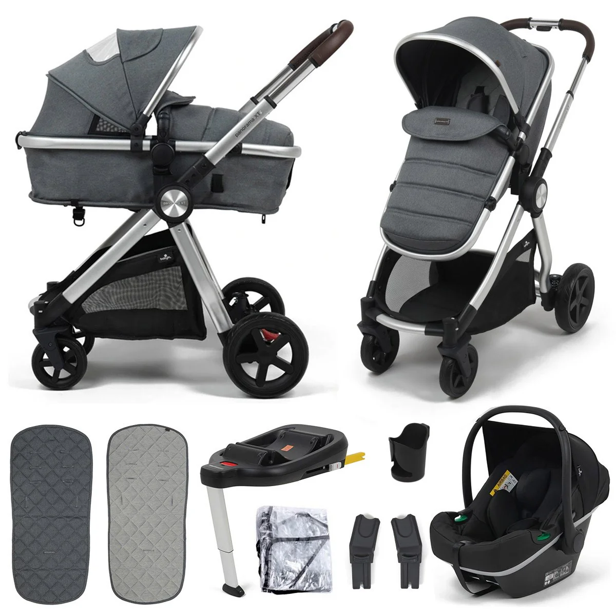Babylo Panorama XTi Travel System including iSize Car Seat + Isofix Base - Image 27