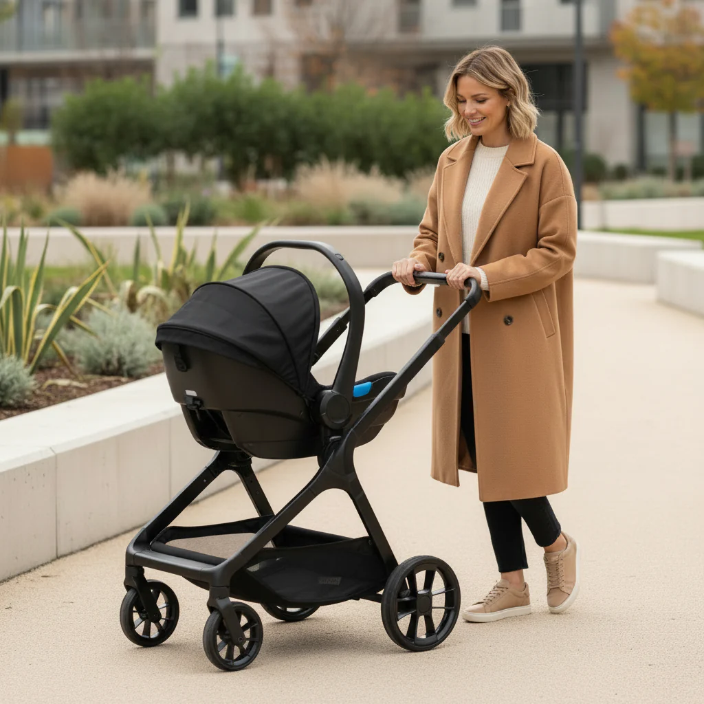 Be Cool Kombo Trio: Pushchair + Carrycot + i-Size Travel Baby Carrier, Be Rock - Image 4