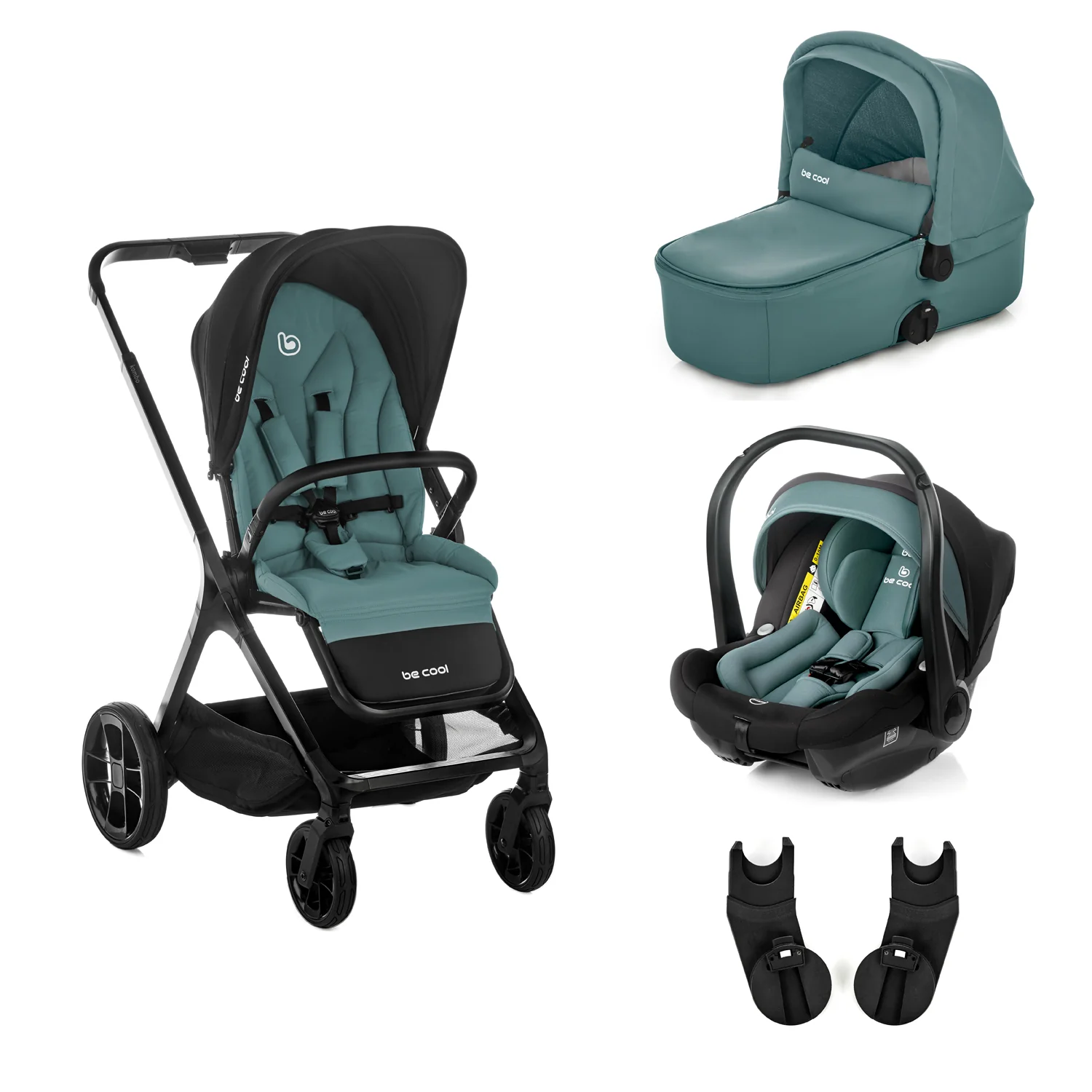 Be Cool Kombo Trio: Pushchair + Carrycot + i-Size Travel Carrier Car Seat - Image 37