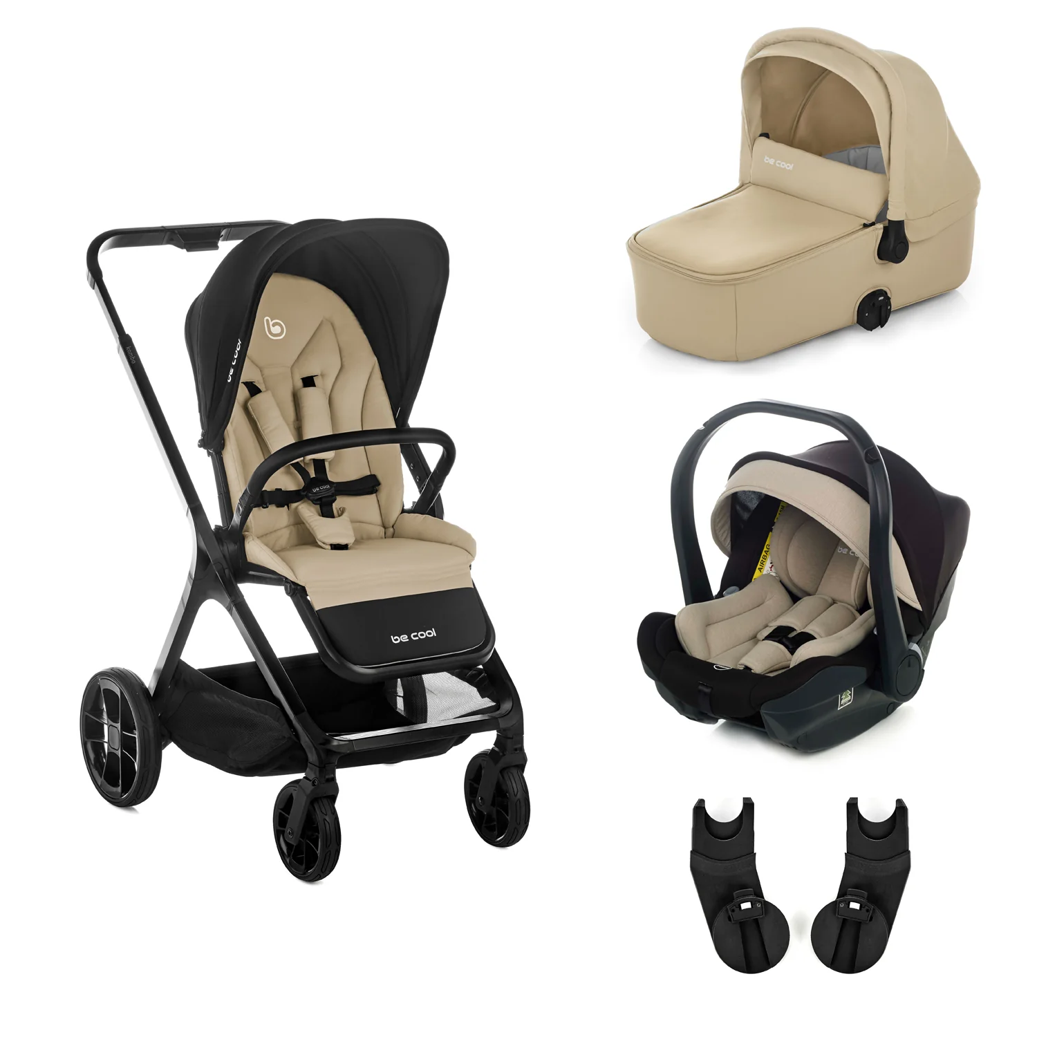 Be Cool Kombo Trio: Pushchair + Carrycot + i-Size Travel Carrier Car Seat - Image 42