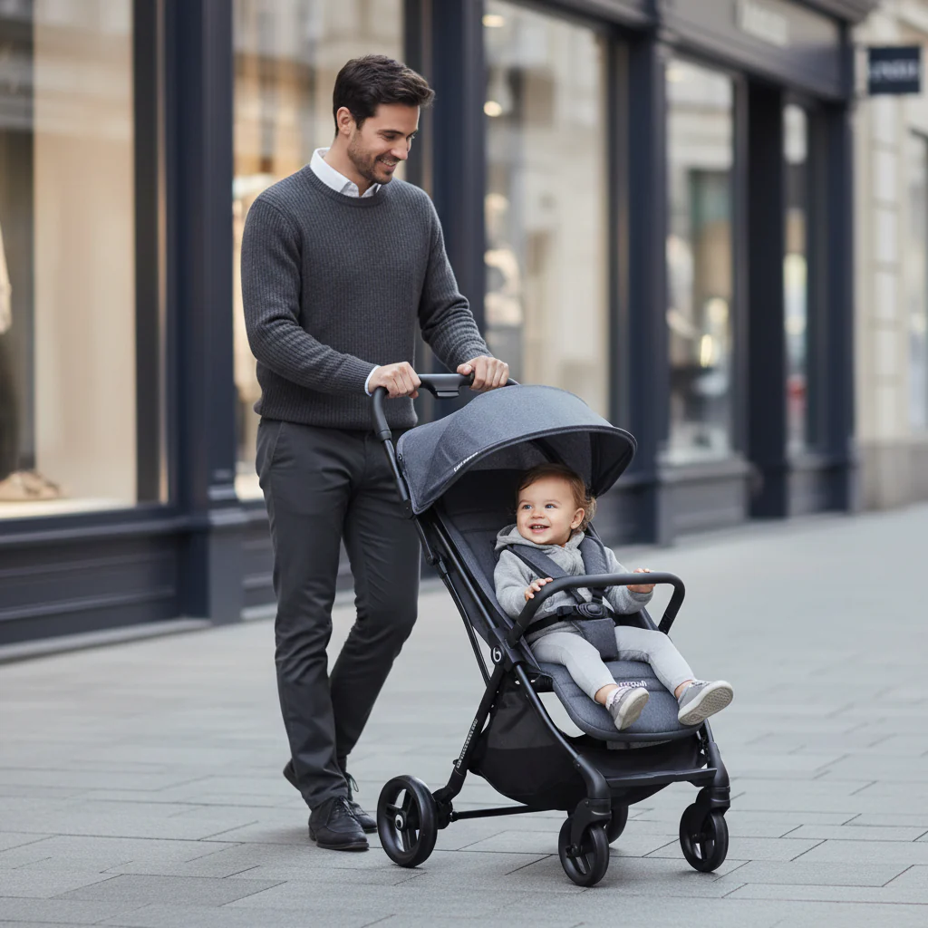 Be Cool Quick Fold Luxe Compact Fold Stroller & Footmuff / Liner 0-22kg, 0-4 years - Image 11