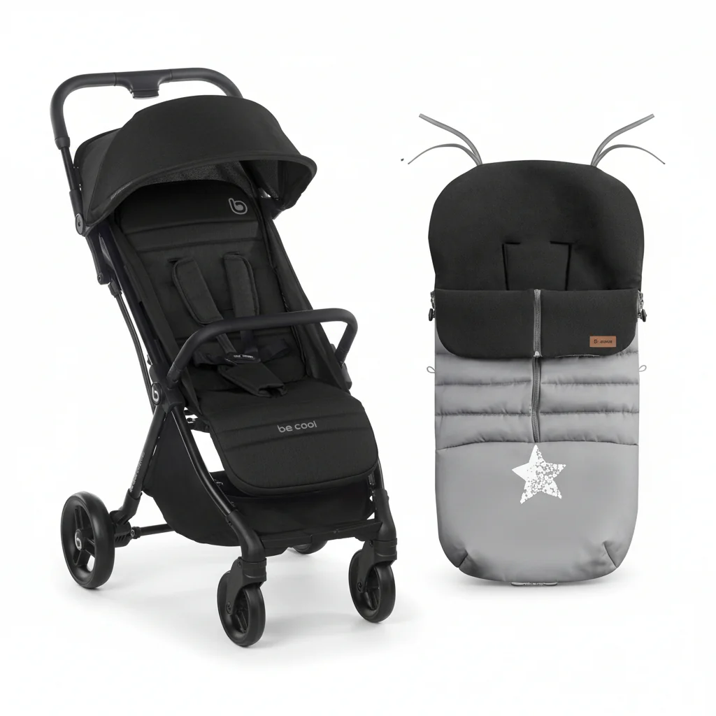 Be Cool Quick Fold Luxe Compact Fold Stroller & Footmuff / Liner 0-22kg, 0-4 years - Image 23