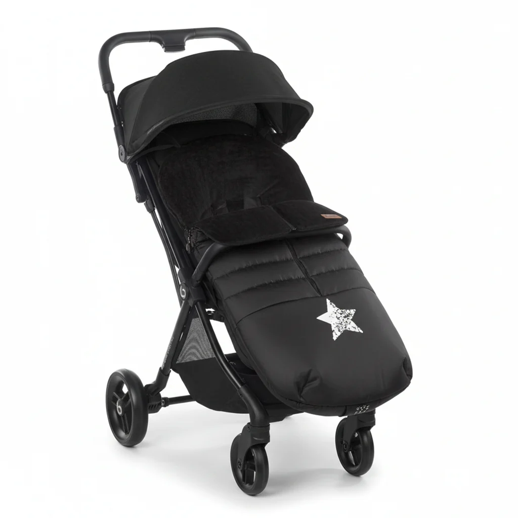 Be Cool Quick Fold Luxe Compact Fold Stroller & Footmuff / Liner 0-22kg, 0-4 years - Image 3