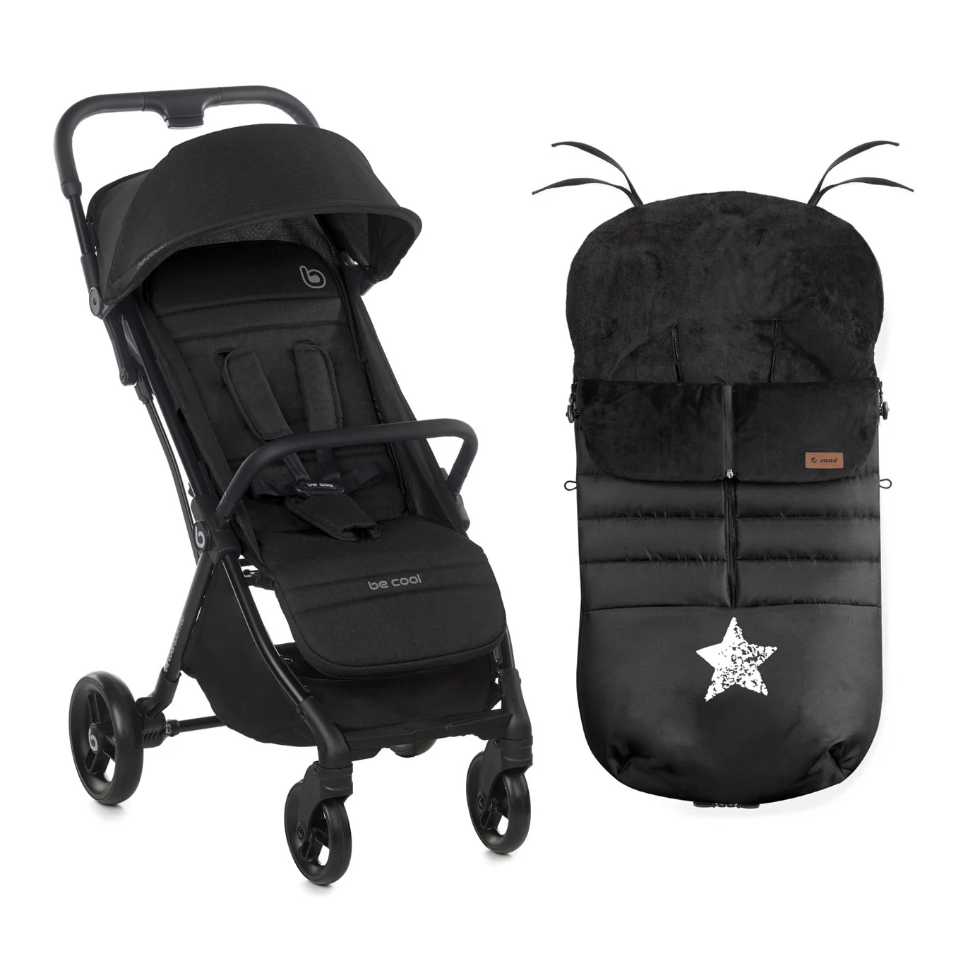 Be Cool Quick Fold Luxe Compact Fold Stroller & Footmuff / Liner 0-22kg, 0-4 years - Image 4