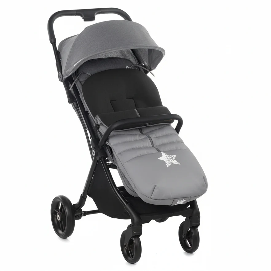 Be Cool Quick Fold Luxe Compact Fold Stroller & Footmuff / Liner 0-22kg, 0-4 years - Image 7
