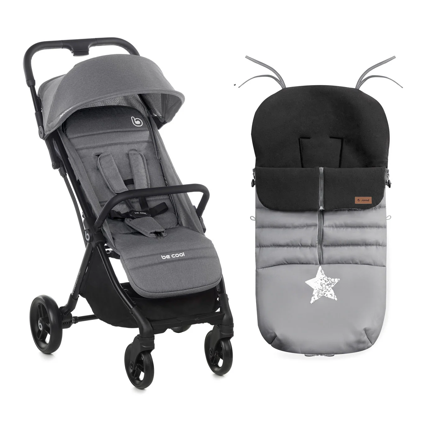 Be Cool Quick Fold Luxe Compact Fold Stroller & Footmuff / Liner 0-22kg, 0-4 years - Image 8