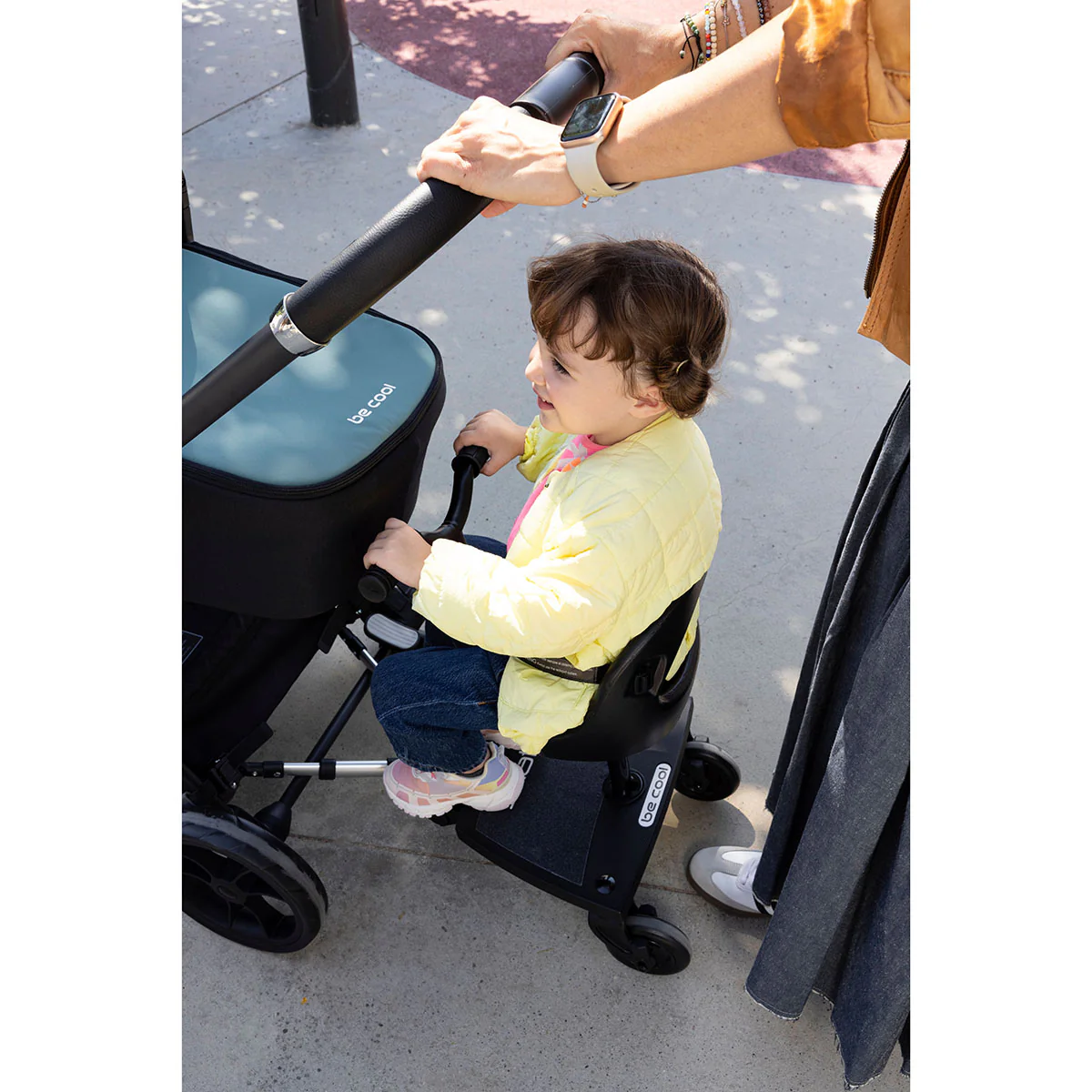Be Cool Skate Universal Buggy Platform + Seat Unit – Seated or Standing Ride-On Board for Second Child - Image 3