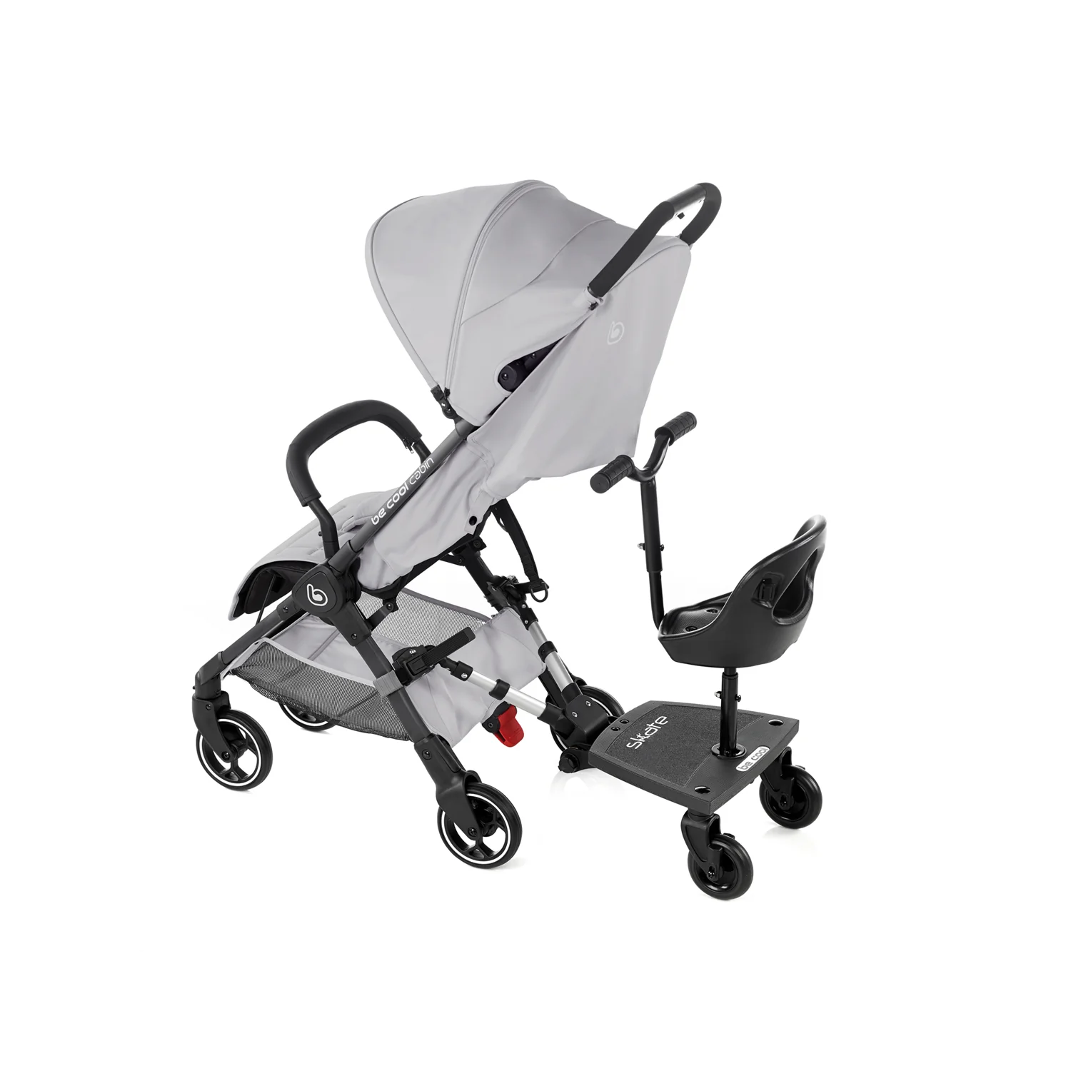 Be Cool Skate Universal Buggy Platform + Seat Unit – Seated or Standing Ride-On Board for Second Child - Image 4
