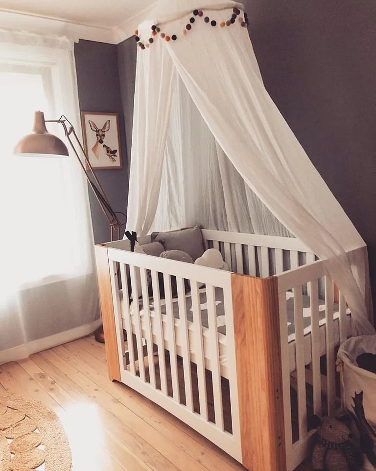 Cocoon Evoluer 4-in-1 Cotbed + Change Area Dresser + Mattresses, White / Natural - Image 4