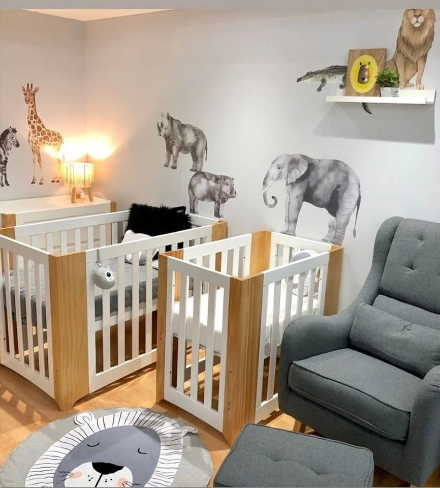 Cocoon Evoluer 4-in-1 Cotbed + Change Area Dresser + Mattresses, White / Natural - Image 5