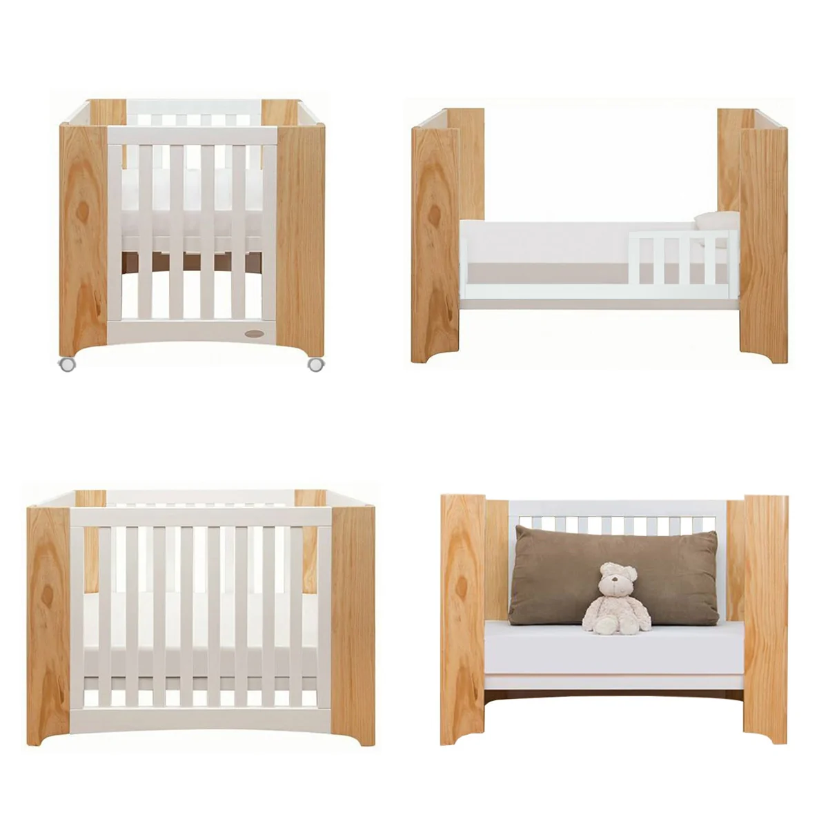 Cocoon Evoluer 4-in-1 Nursery Room Set, White / Natural - Image 12