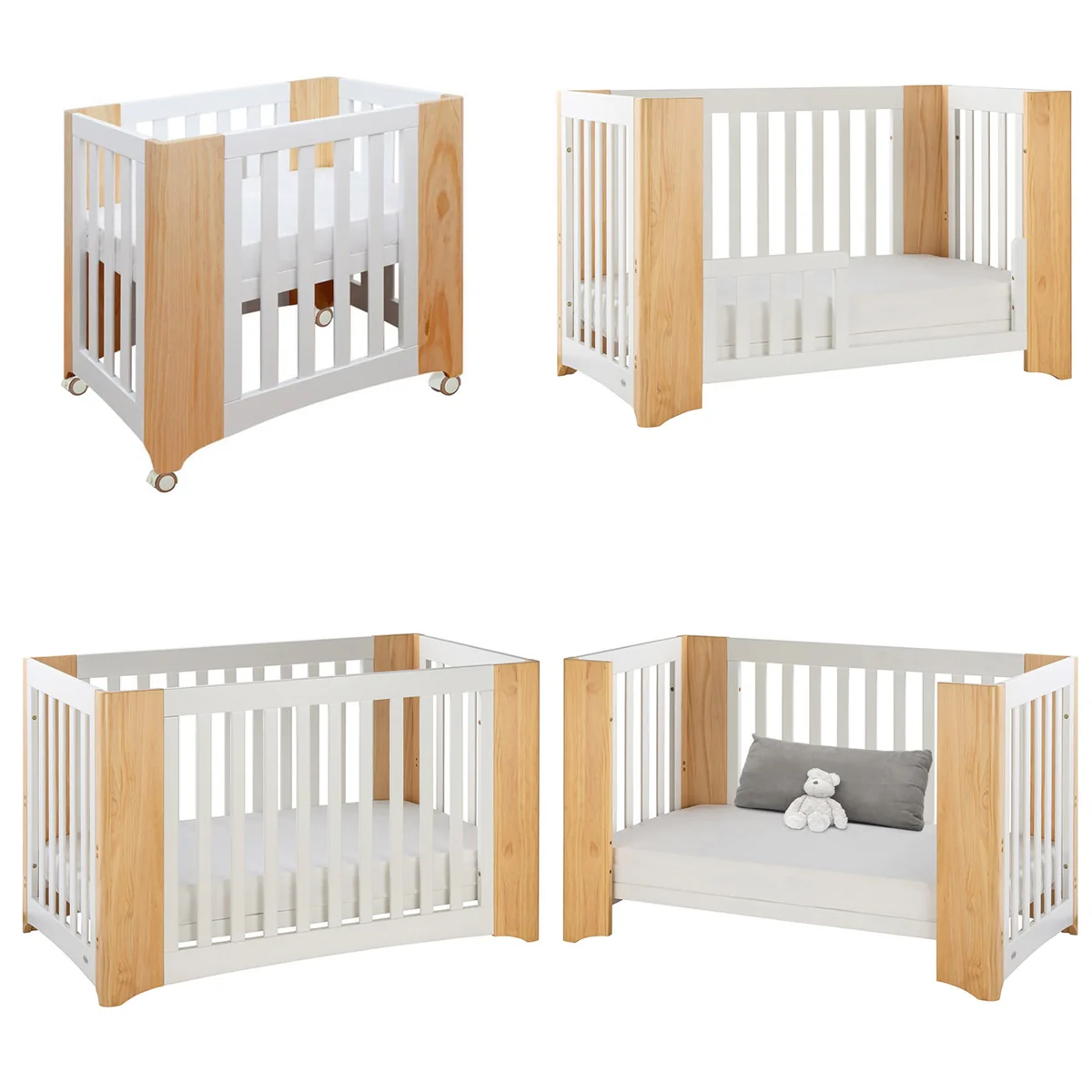 Cocoon Evoluer 4-in-1 Nursery Room Set, White / Natural - Image 13