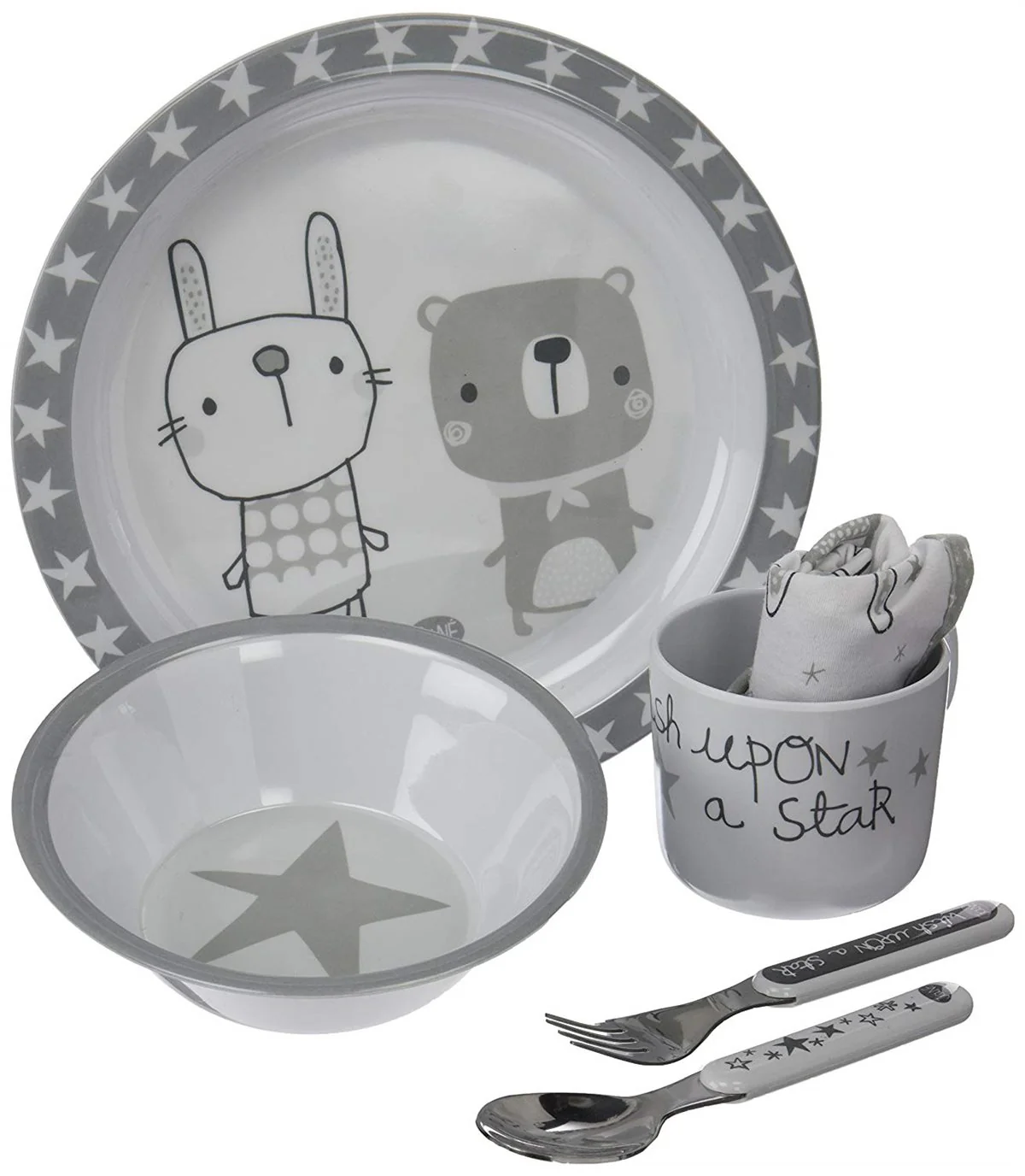 Jane 6 Piece Stars Microwave Feeding Set - Image 4