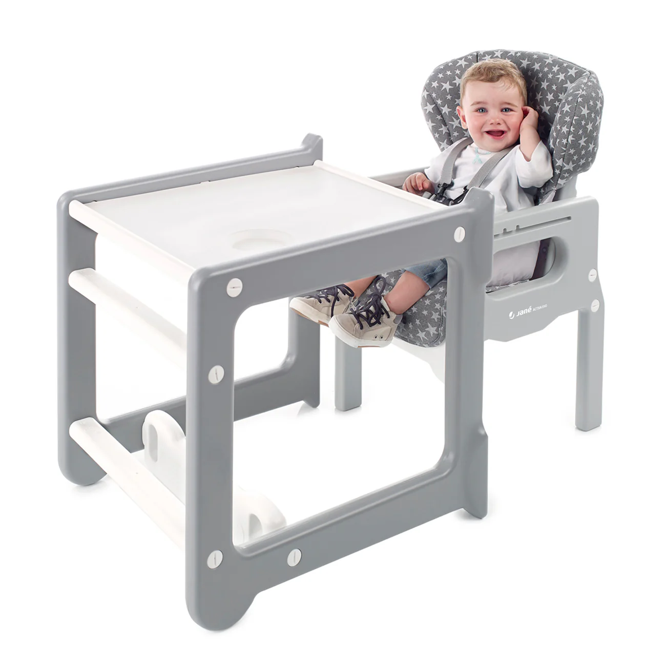 Jane Activa Evo 2in1 Highchair / Junior Table & Chair, 0-3 years, Star - Image 3