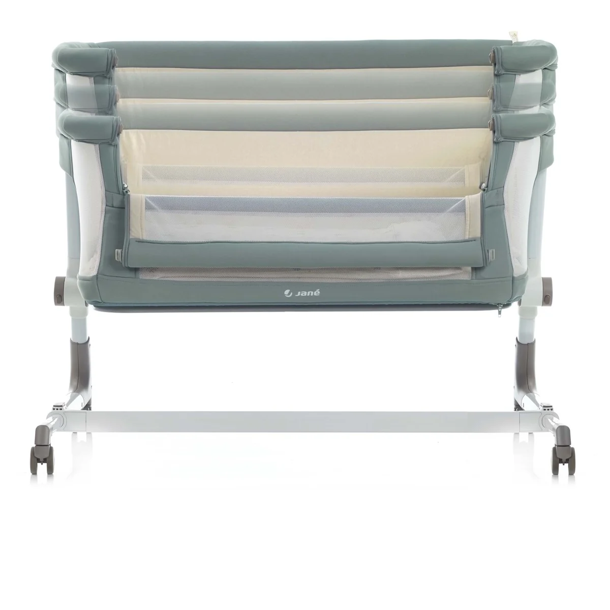 Jane Baby Side Crib + 4 Piece Bedding Set & Safety Mattress, Star - Image 9