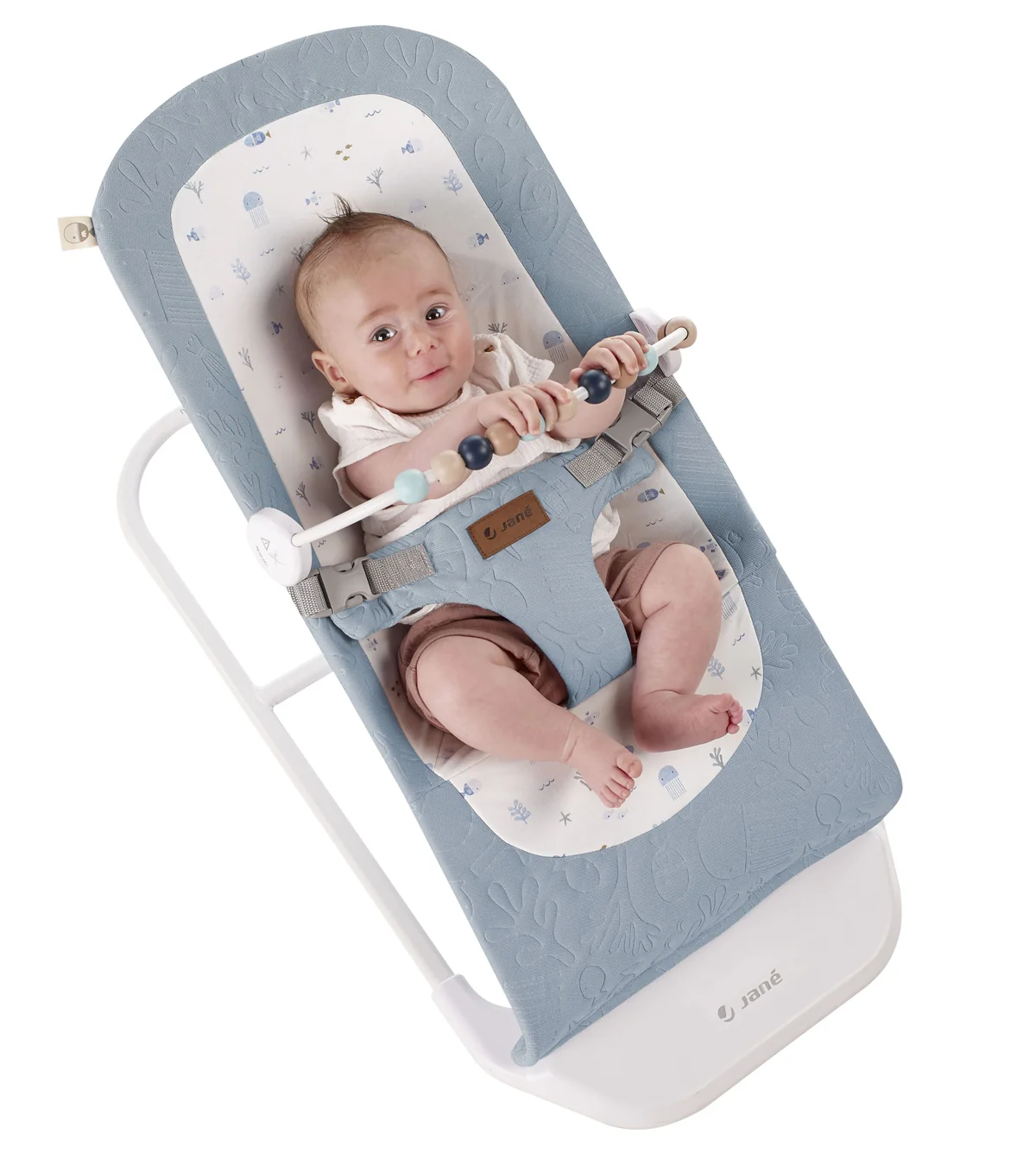 Jane Baluu Baby Hammock Bouncer with Activity Toy Arch, Star - Image 4