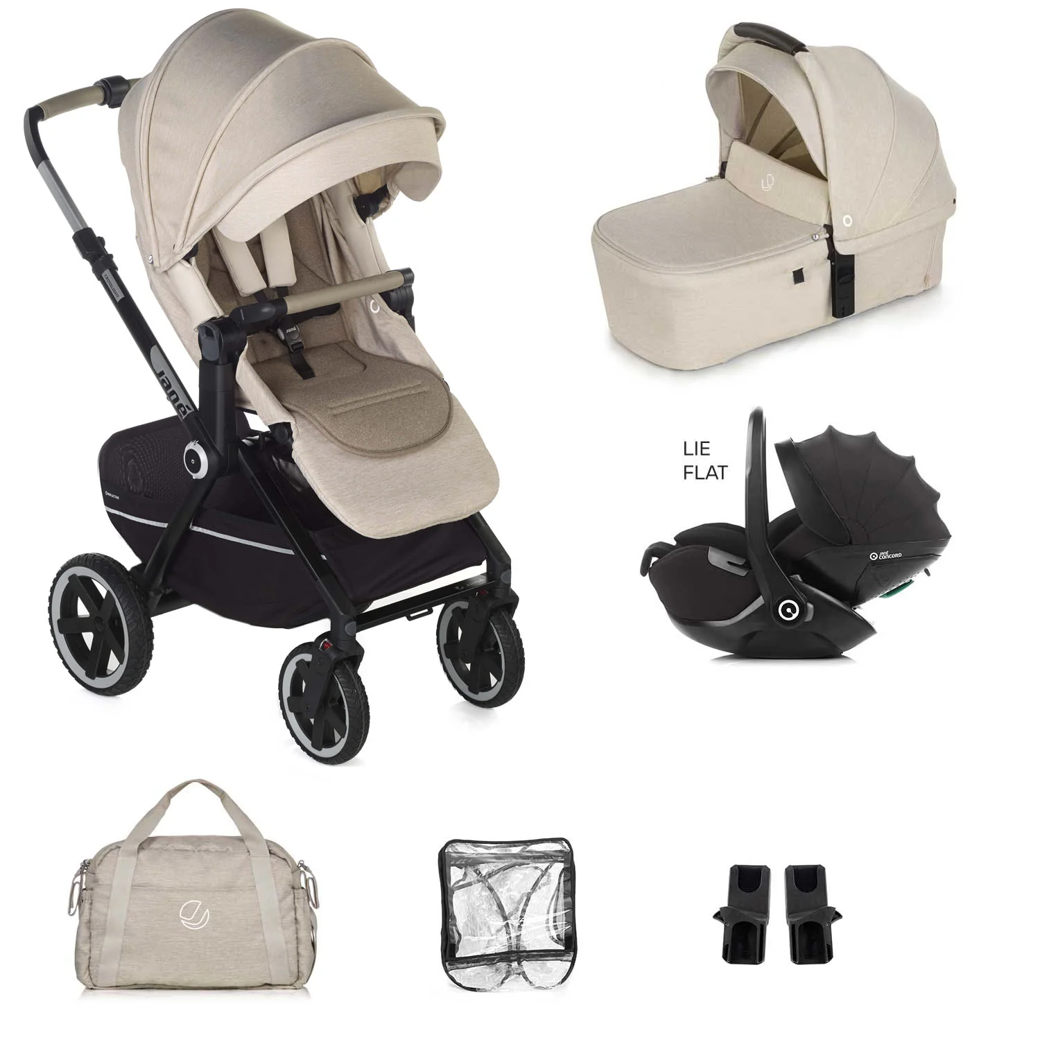 Jane Crosslight-3 Trio Kombibaby 360 Lie-Flat Car Seat Travel System - Image 50