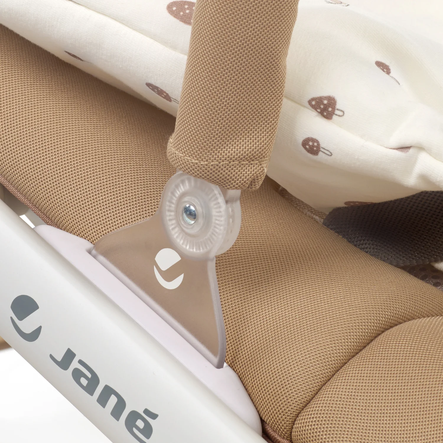 Jane Fold Hammock Baby Rocker with Toy Arch & Reversible Newborn Cushion, Star - Image 9