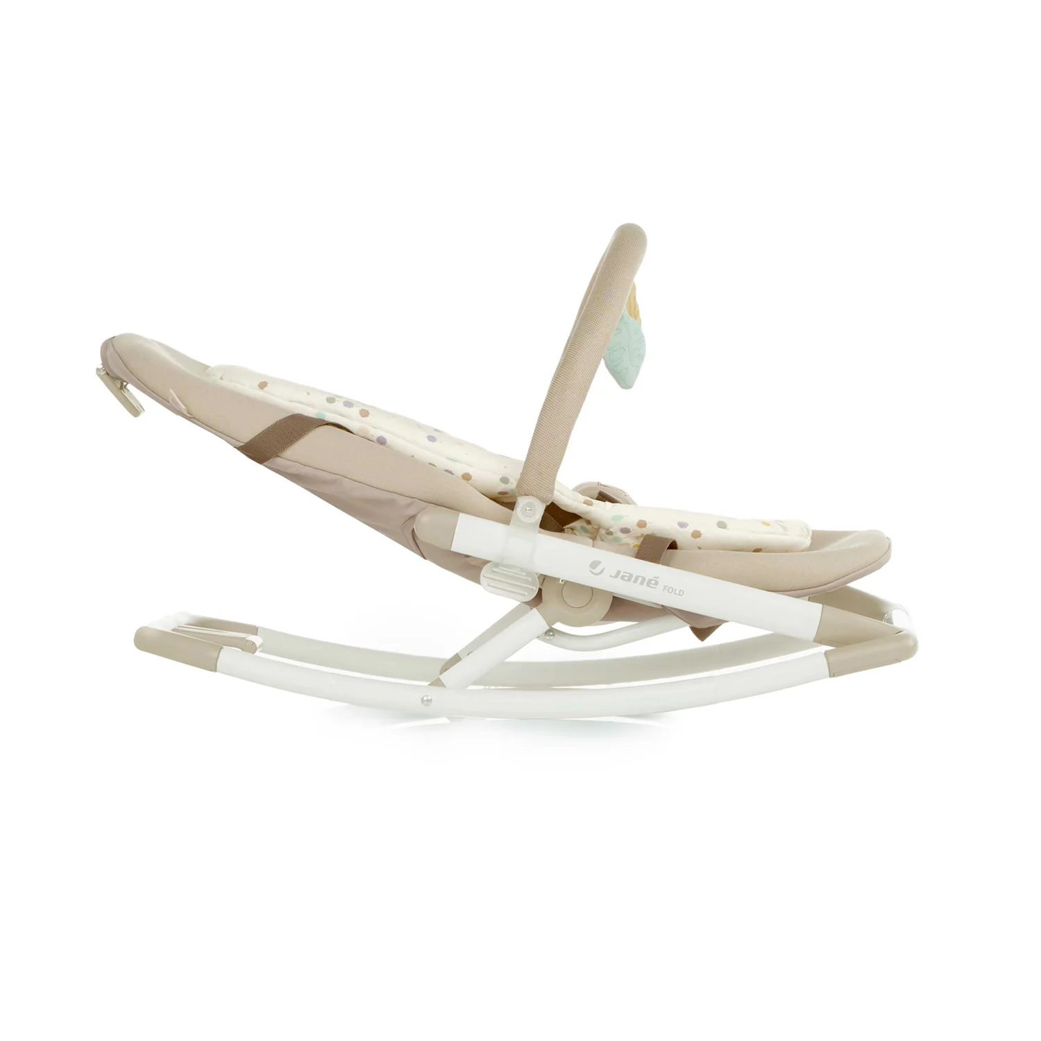 Jane Fold Hammock Baby Rocker with Toy Arch & Reversible Newborn Cushion, Star - Image 4