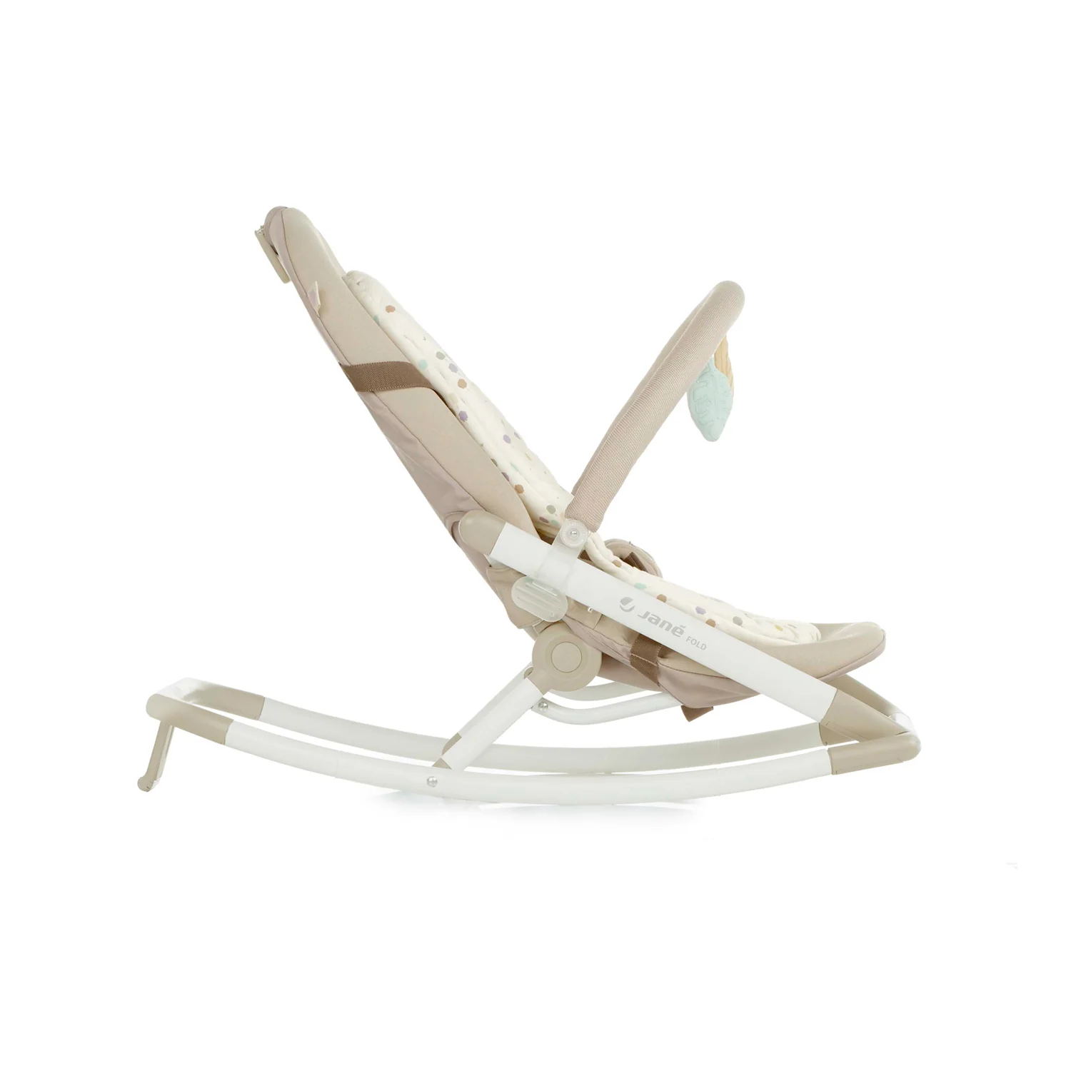Jane Fold Hammock Baby Rocker with Toy Arch & Reversible Newborn Cushion, Star - Image 5