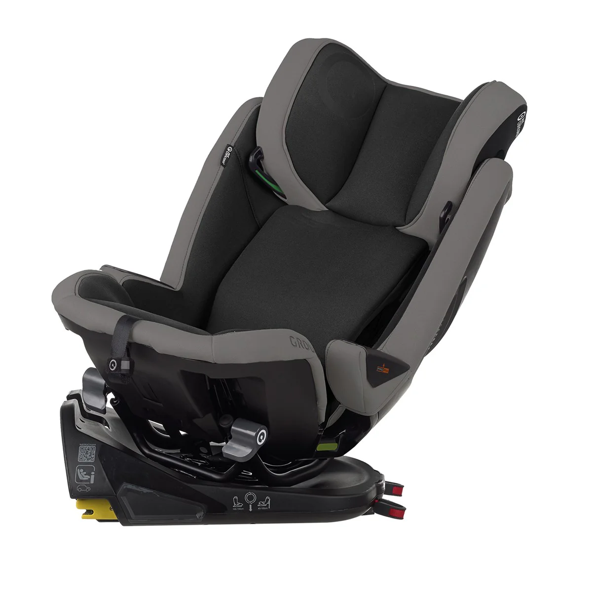 Jane Groowy + Nest i-Size Car Seat Combination 40-150cm, 0-12 Years, Matt Black - Image 16