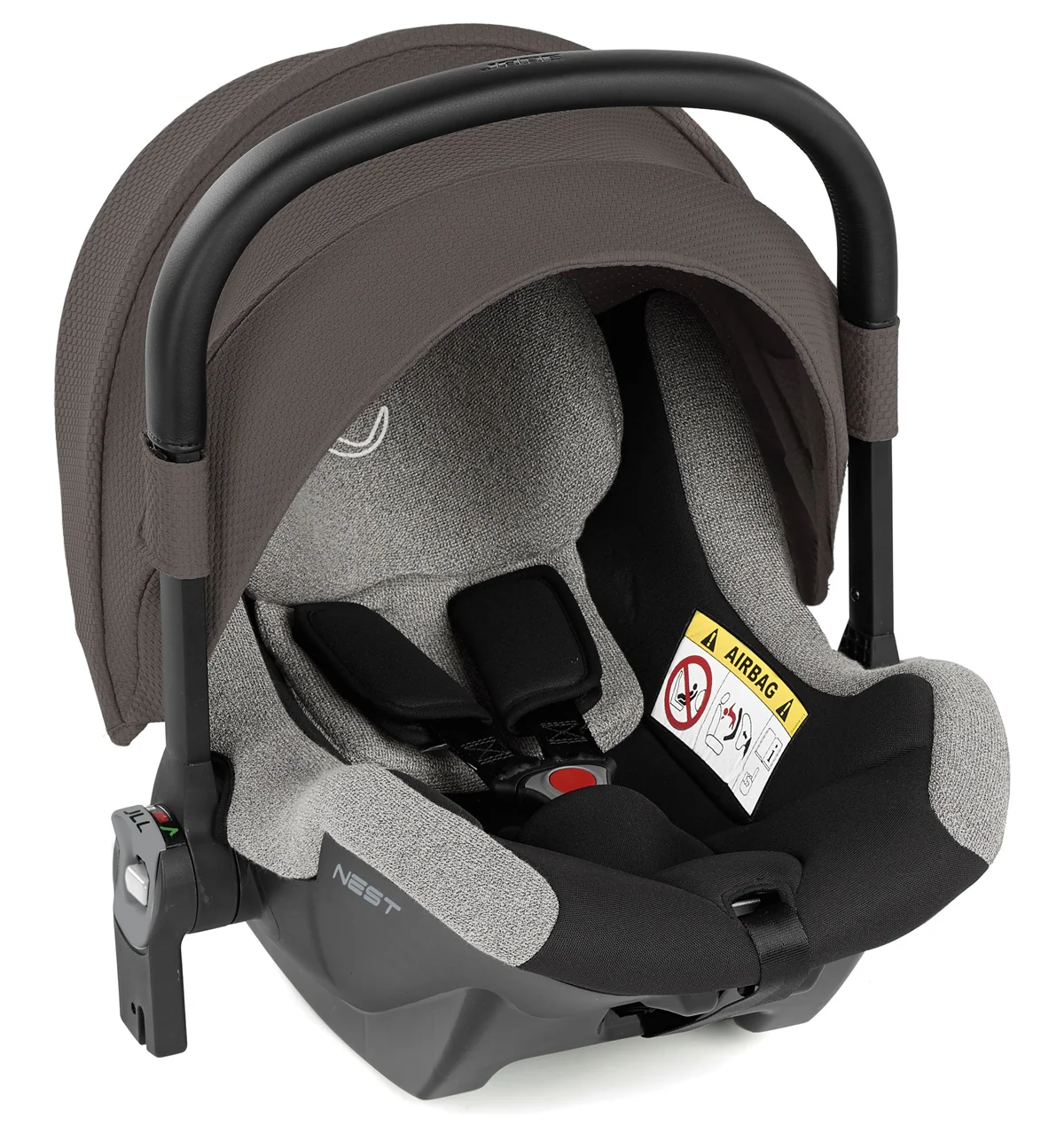 Jane Groowy + Nest i-Size Car Seat Combination 40-150cm, 0-12 Years, Matt Black - Image 26