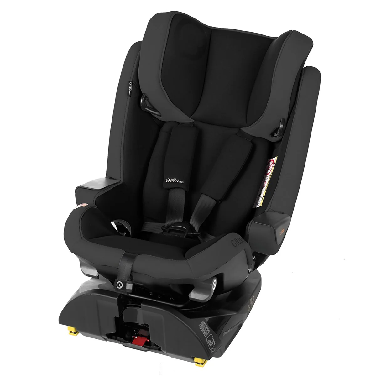 Jane Groowy + Nest i-Size Car Seat Combination 40-150cm, 0-12 Years, Matt Black - Image 3