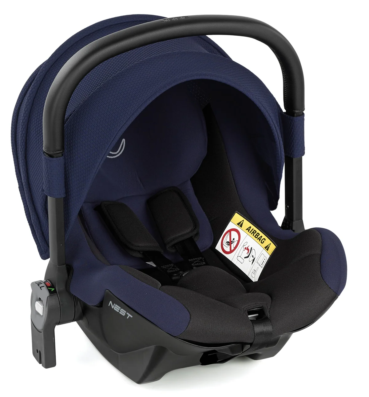 Jane Groowy + Nest i-Size Car Seat Combination 40-150cm, 0-12 Years, Matt Black - Image 30