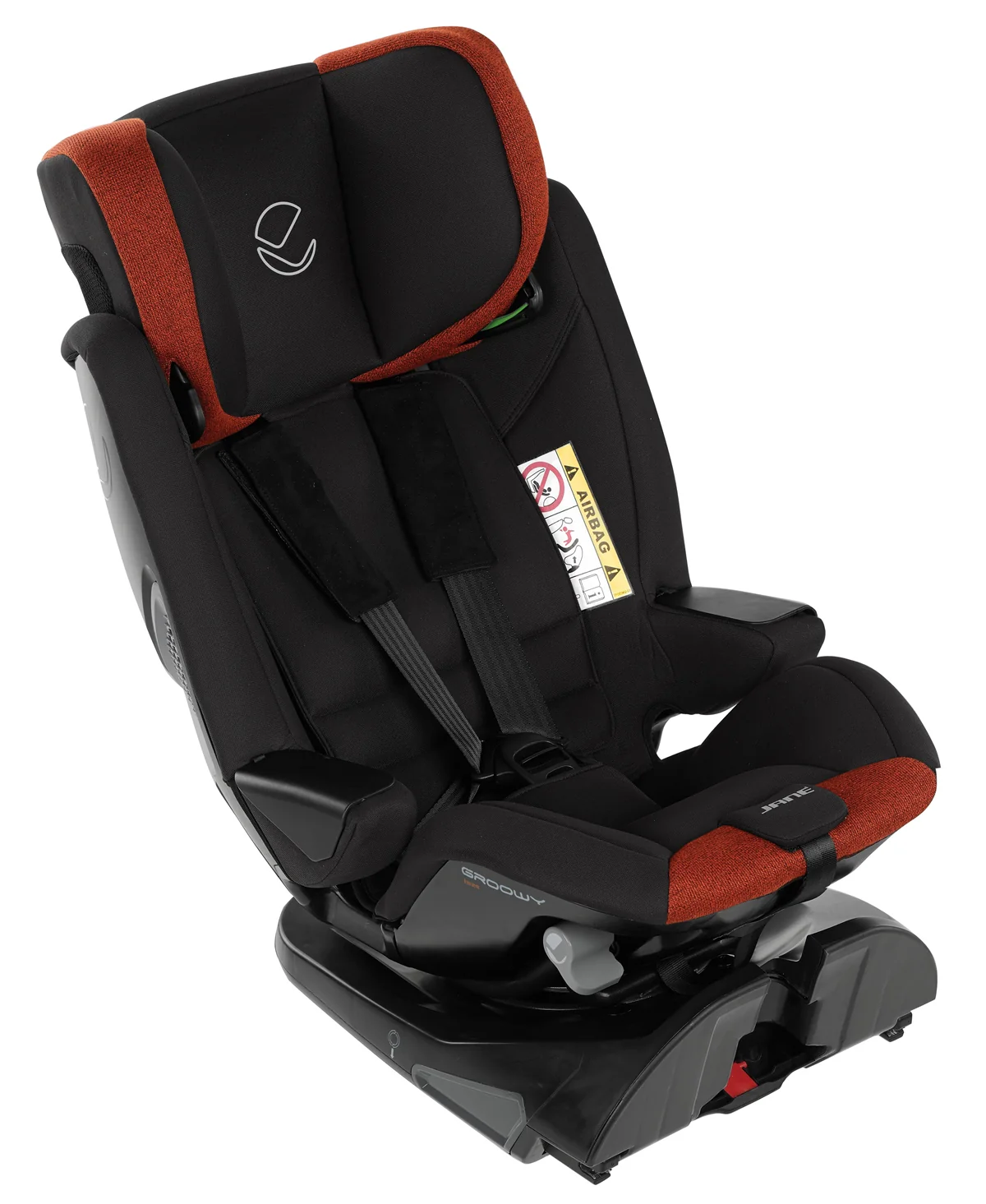 Jane Groowy + Nest i-Size Car Seat Combination 40-150cm, 0-12 Years, Matt Black - Image 35