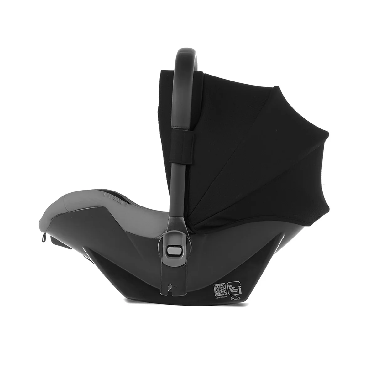 Jane Groowy + Nest i-Size Car Seat Combination 40-150cm, 0-12 Years, Matt Black - Image 5