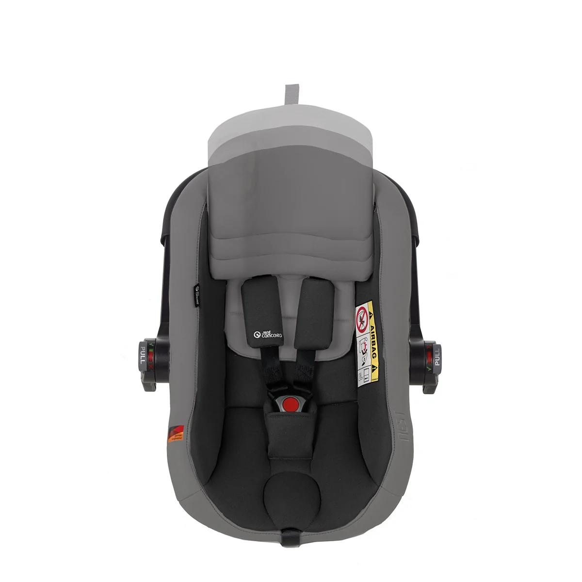 Jane Groowy + Nest i-Size Car Seat Combination 40-150cm, 0-12 Years, Matt Black - Image 8