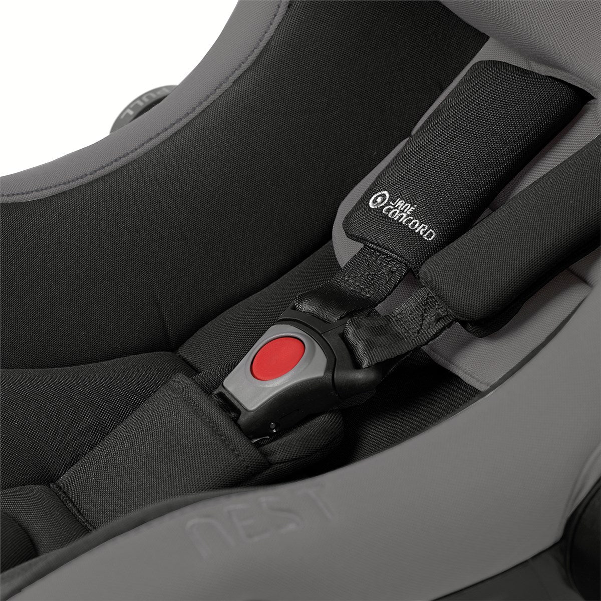 Jane Groowy + Nest i-Size Car Seat Combination 40-150cm, 0-12 Years, Matt Black - Image 9