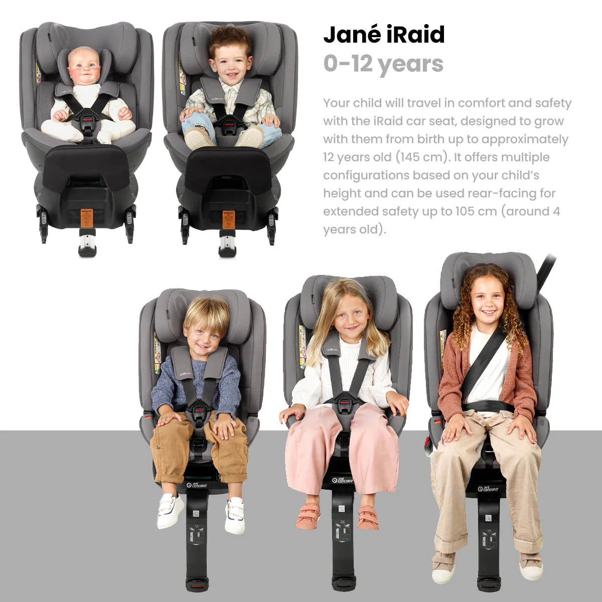 Jane iRaid 360 Swivel i-Size Car Seat, 0-12 years - Image 4