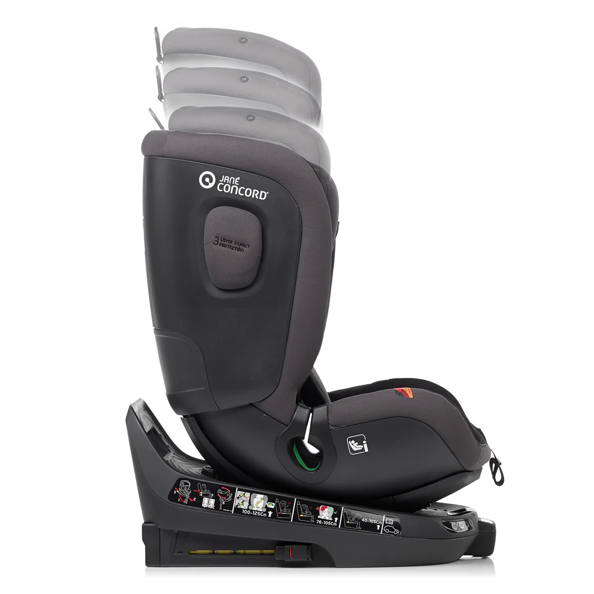 Jane iTourer 360° Swivel i-Size Car Seat, 40-125cm, 0-7 Years - Image 28