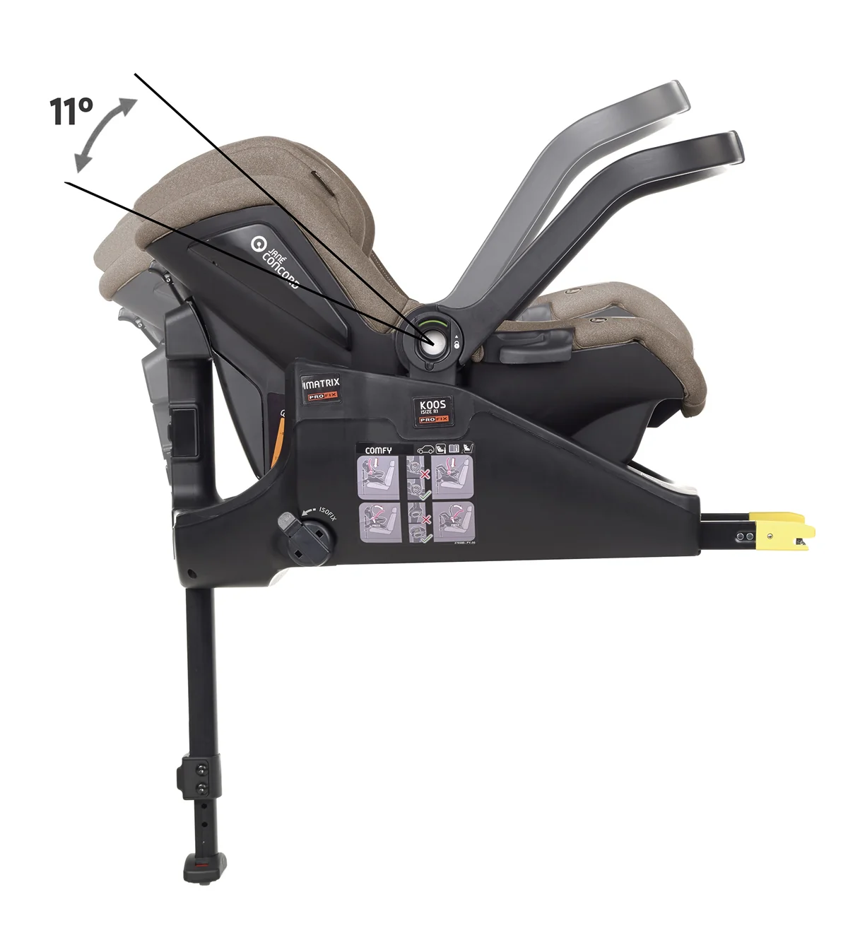 Jane Koos i-Size R1 Baby Car Seat 40 to 83cm, 0-18 Months - Image 12