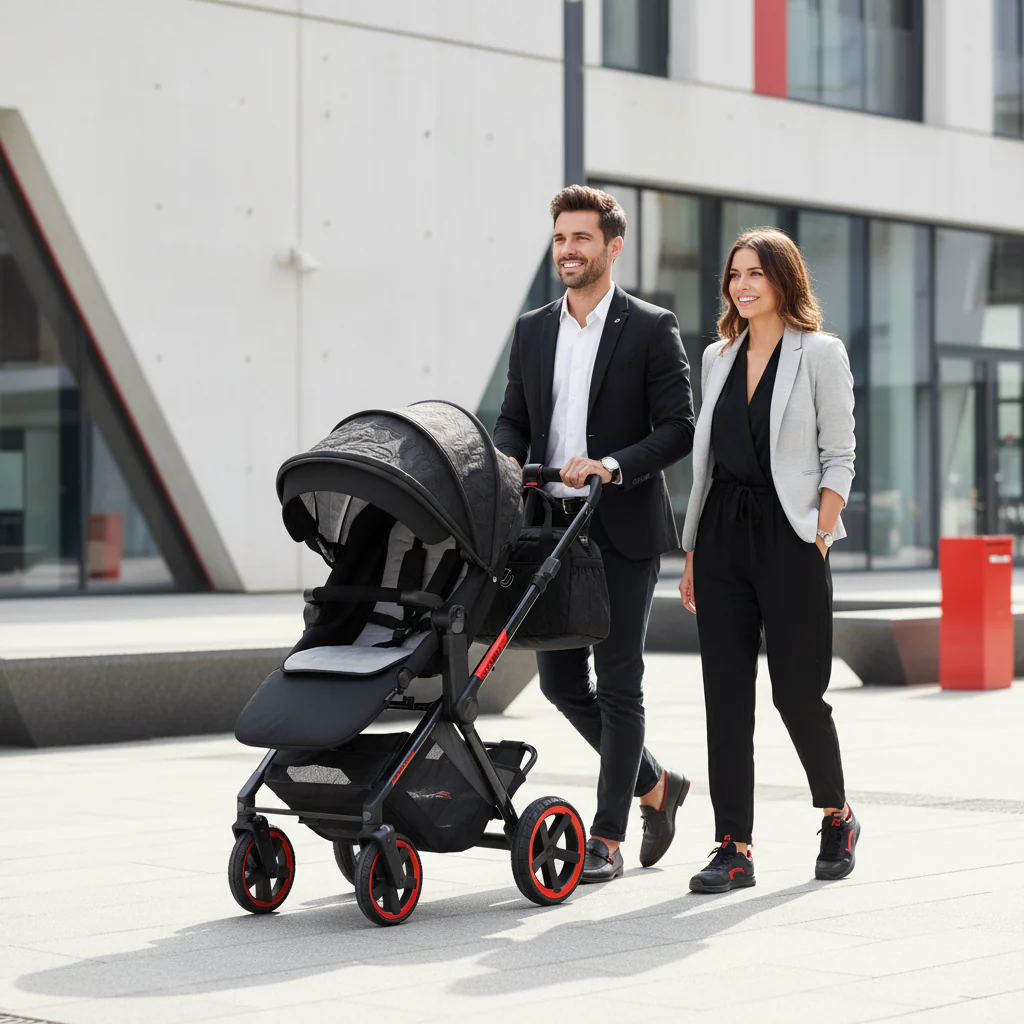 Jané Limited Edition Crosslight Pro Carbon 3in1 Travel System with Lie-Flat Kombibaby Car Seat - Image 15