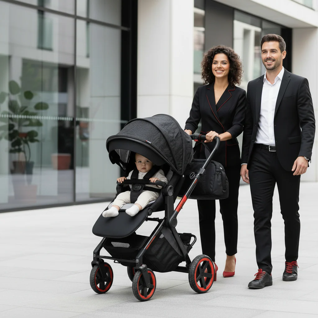 Jané Limited Edition Crosslight Pro Carbon 3in1 Travel System with Lie-Flat Kombibaby Car Seat - Image 3