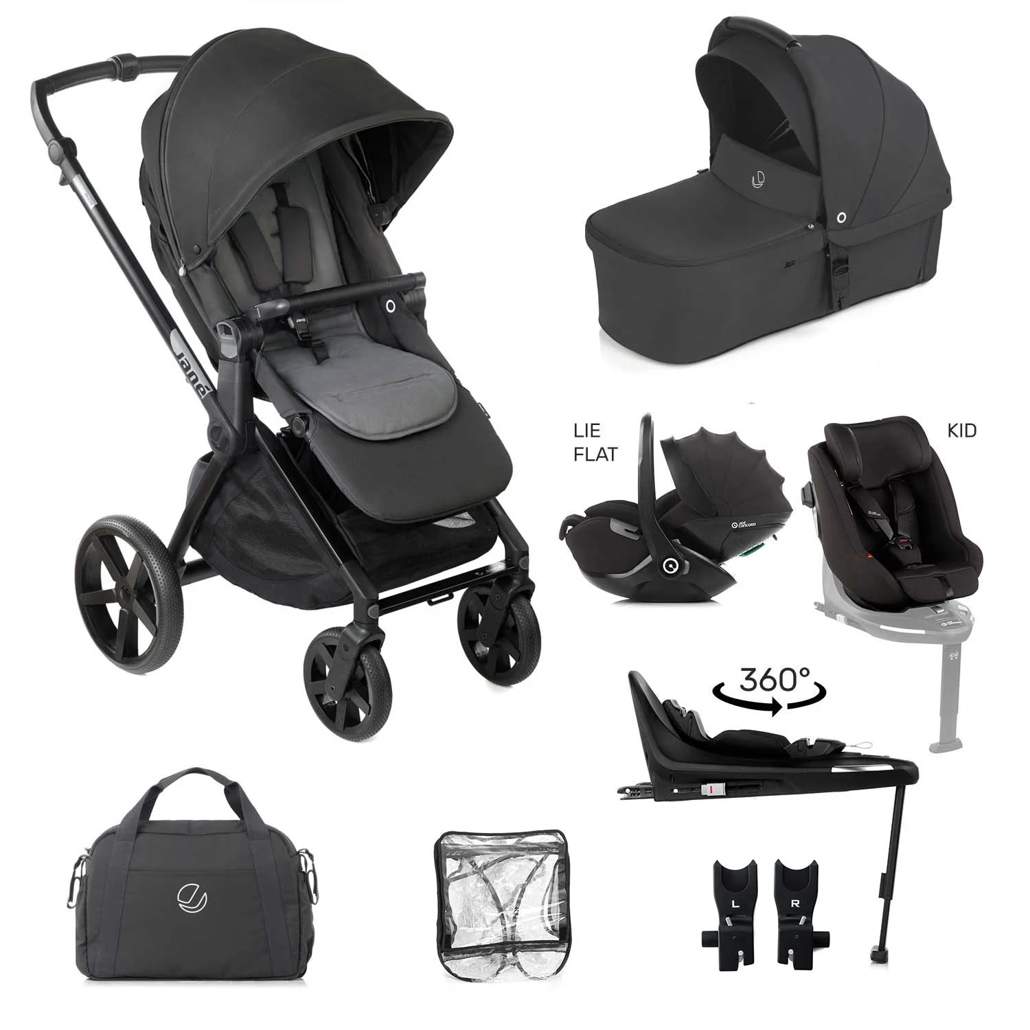 Jane Muum-4 Fully Equipped 0-4 Year Family Car Seat Travel System Bundle - Image 43
