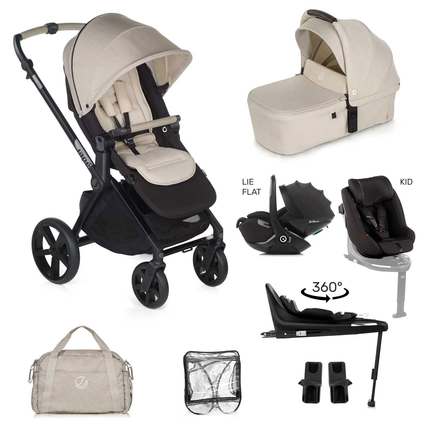 Jane Muum-4 Fully Equipped 0-4 Year Family Car Seat Travel System Bundle - Image 44