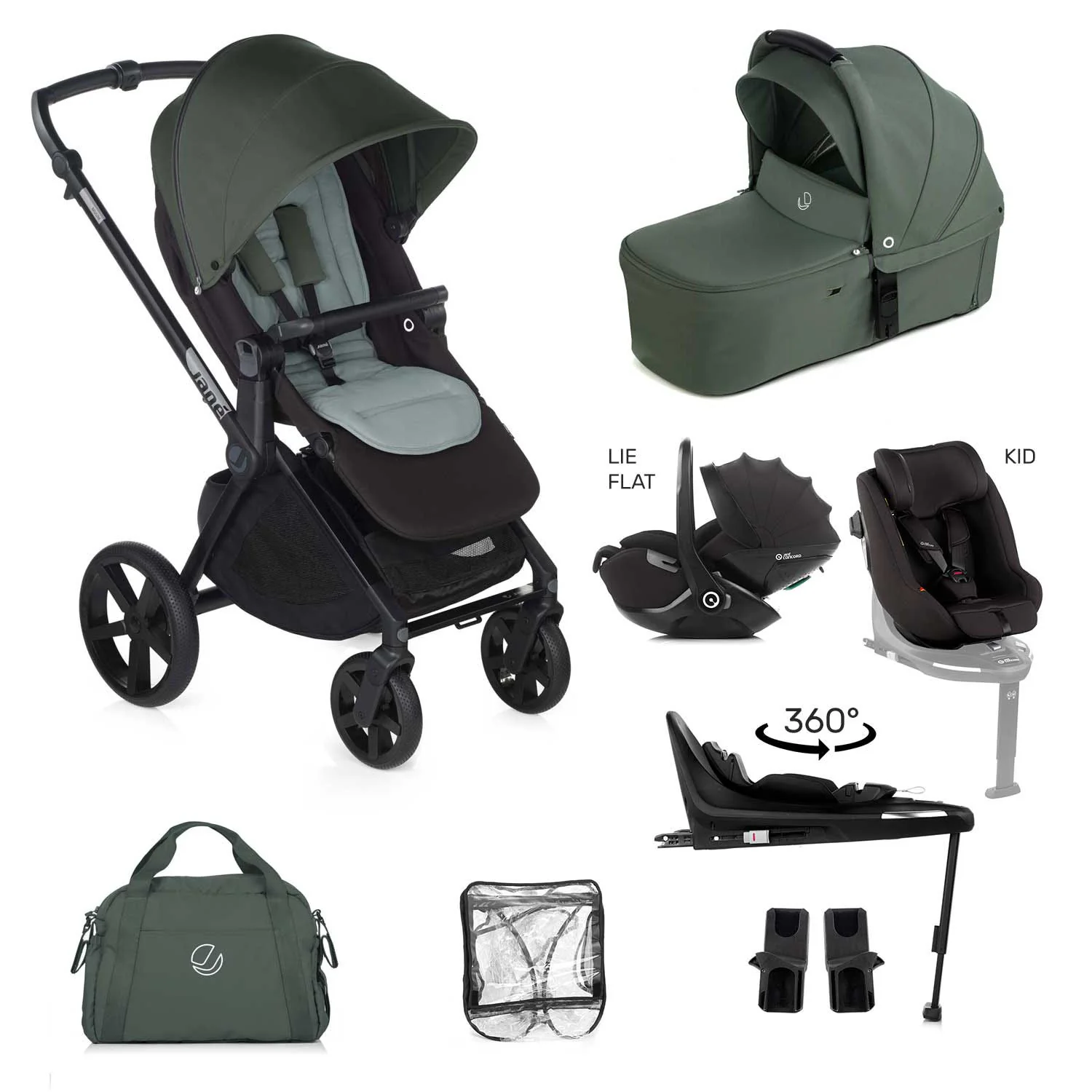 Jane Muum-4 Fully Equipped 0-4 Year Family Car Seat Travel System Bundle - Image 46