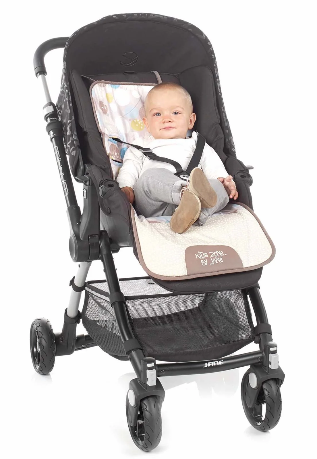Jane Reversible Cotton Pushchair Seat Liner with breathable Aerosleep Technology, Tucan - Image 4