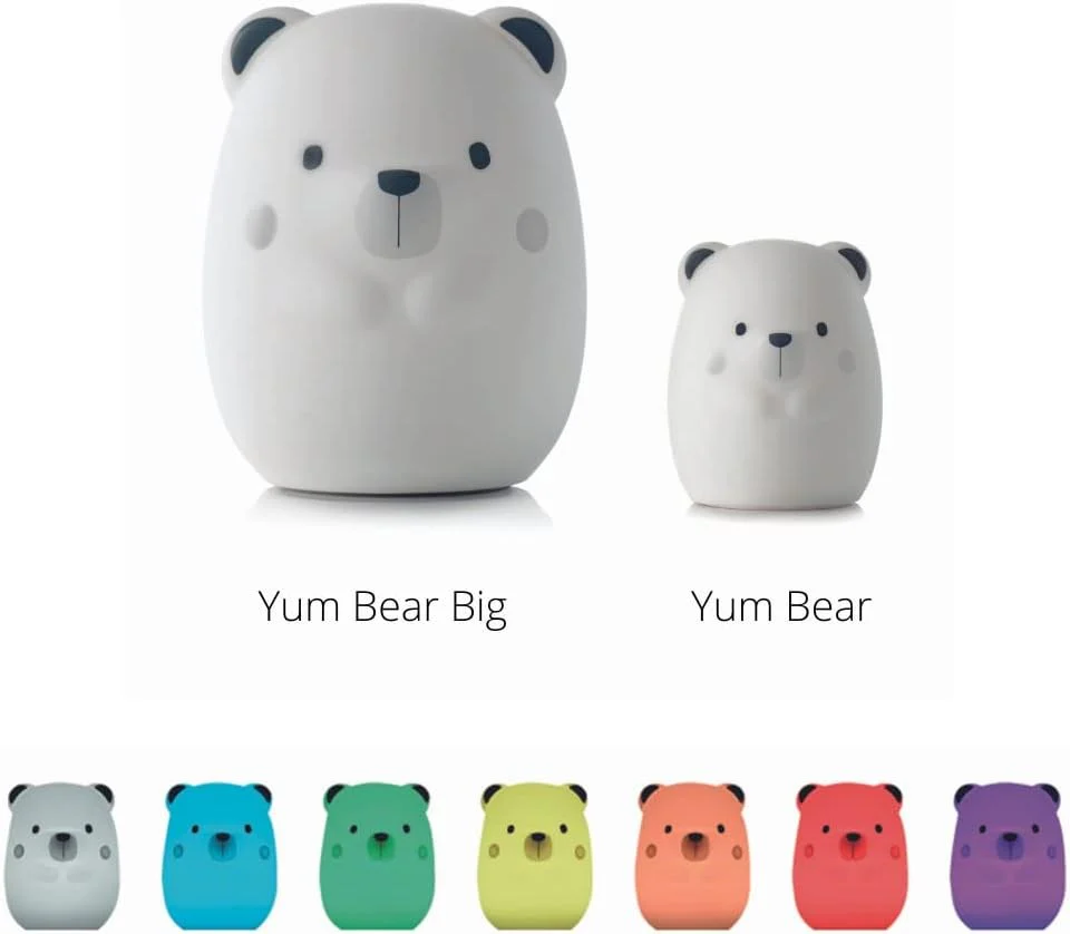 Jane Yum Bear Silicone Night Light – Multicolour Sensory Lamp for Babies - Image 3