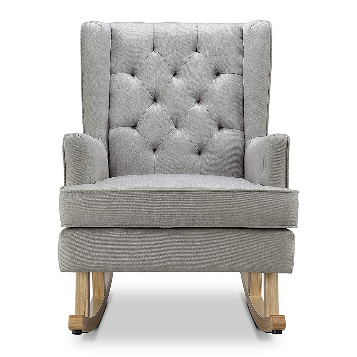 Johnston's Soothe Easy Deluxe Nursery Chair & Rocker – 2-in-1 Nursing & Feeding Chair, Grey - Image 10