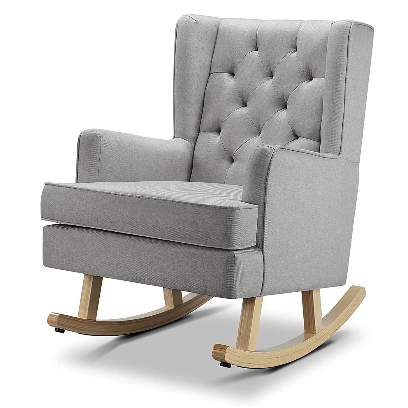 Johnston's Soothe Easy Deluxe Nursery Chair & Rocker – 2-in-1 Nursing & Feeding Chair, Grey - Image 4