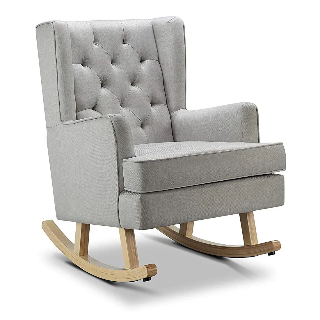 Johnston's Soothe Easy Deluxe Nursery Chair & Rocker – 2-in-1 Nursing & Feeding Chair, Grey - Image 8
