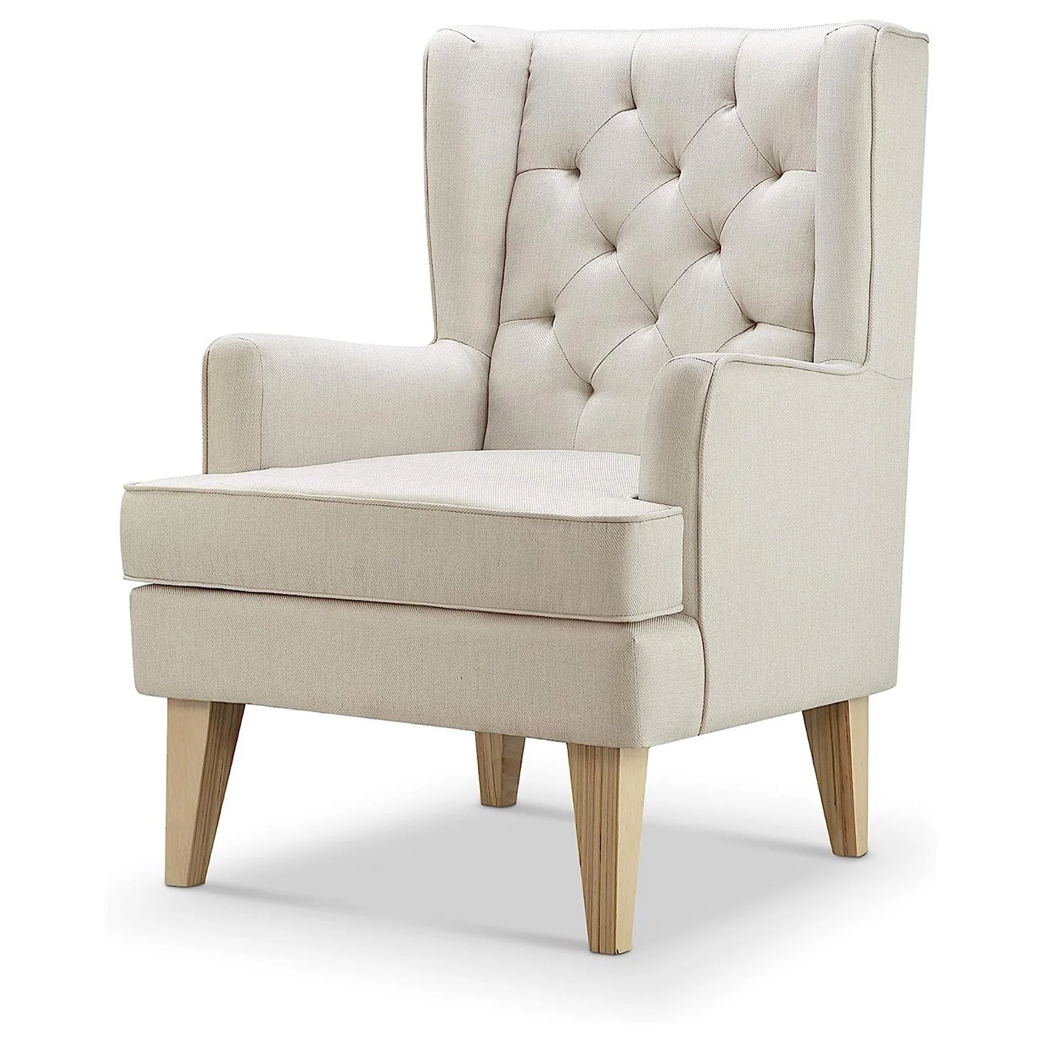 Johnston's Soothe Easy Deluxe Nursery Chair & Rocker – 2-in-1 Nursing & Feeding Chair, Natural Beige - Image 4