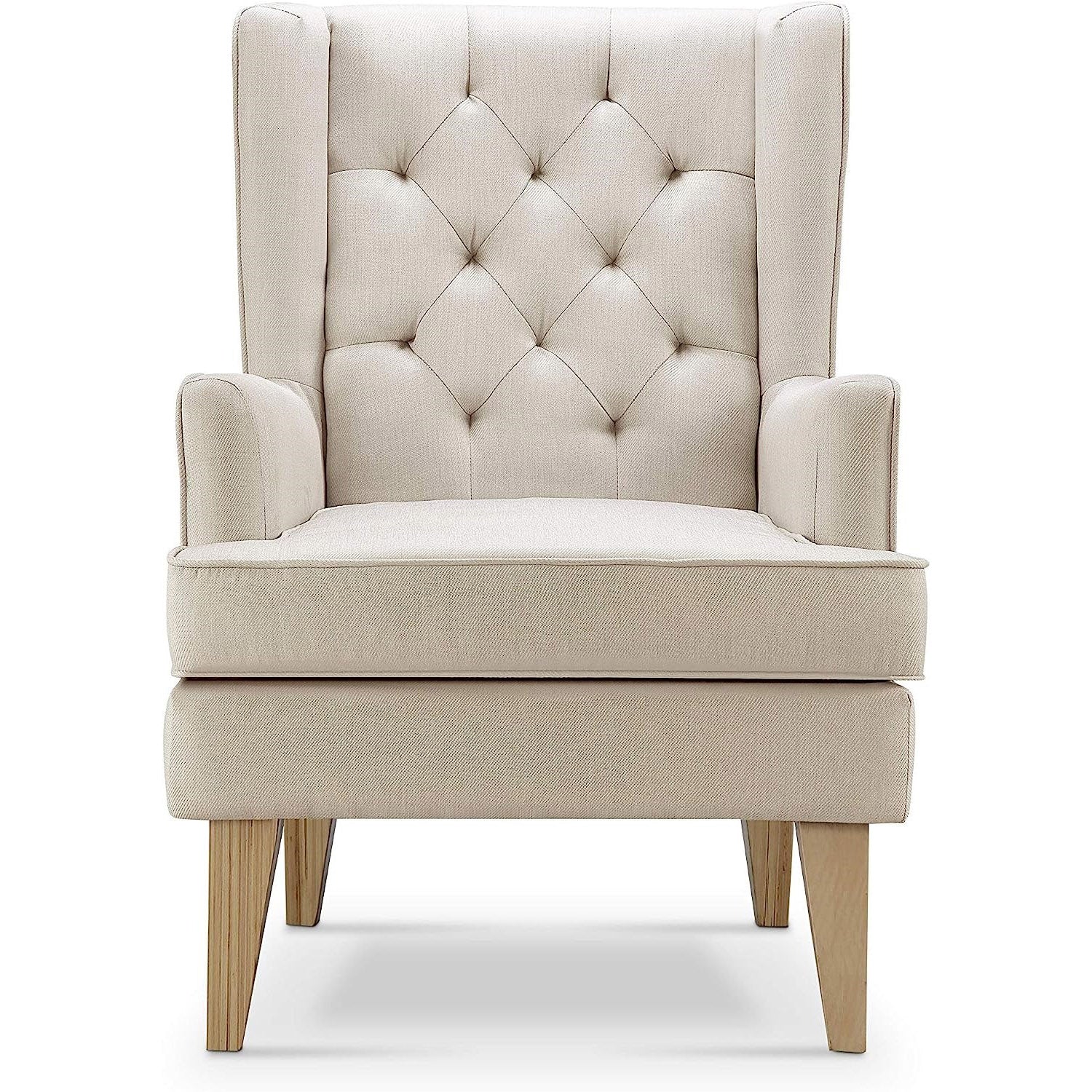 Johnston's Soothe Easy Deluxe Nursery Chair & Rocker – 2-in-1 Nursing & Feeding Chair, Natural Beige - Image 7