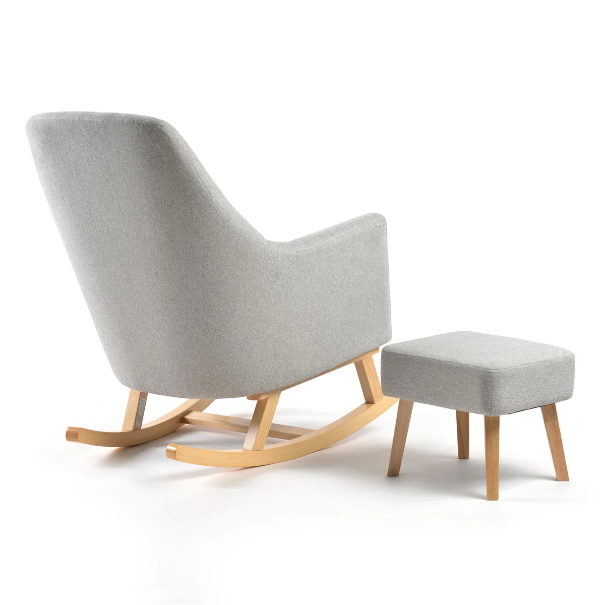 Johnston's Willow Nursing Rocking Chair & Footstool Set – Ergonomic Comfort for Feeding & Relaxing, Grey - Image 11